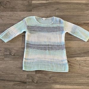 Purejill S Open Knit Sweater Pullover